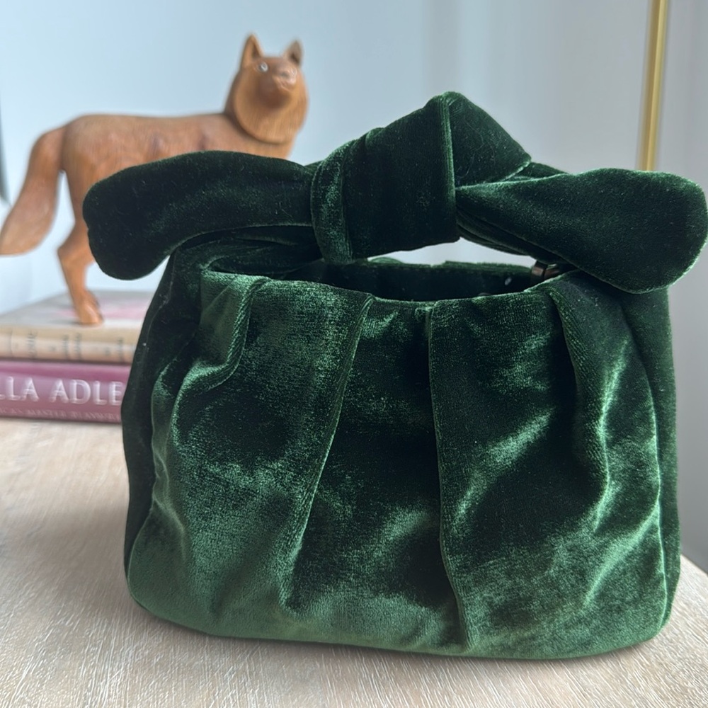 NWOT By Anthropologie Velvet Clutch